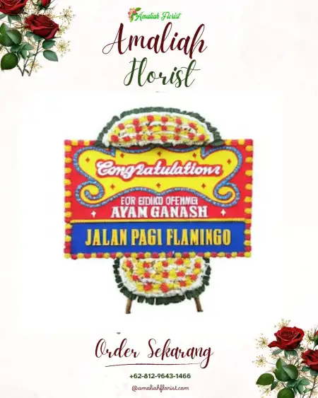 Sewa Papan Bunga Saga